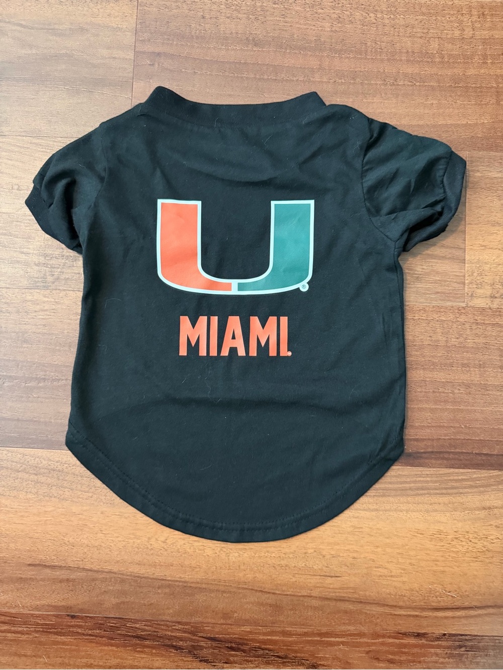 Miami Hurricanes Dog Shirt, Large